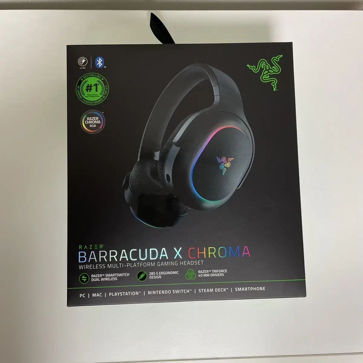 (미개봉)레이저 바라쿠다 x 크로마 Razer Barracuda X Ch